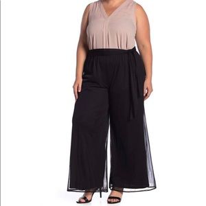 Marina chiffon wide leg pants